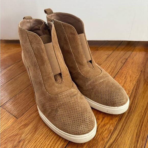 Linea Paolo Tan Suede sneaker bootie Size 9 - Picture 4 of 8